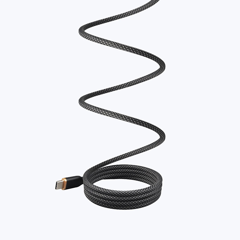 Dây Cáp Sạc MAZER InfiniteLINK COBRA Magnetic 240W Type C to C Thiết Kế Độc Đáo Với Nam Châm Tự Dính Giúp Gấp Gọn Dây Hàng Chính Hãng
