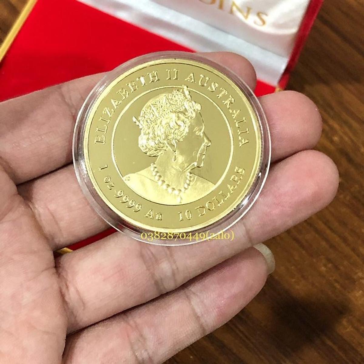 Hộp Đồng Xu Con Hổ - Cọp Úc Mạ Vàng Và Mạ Bạc Lì Xì Tết 2022