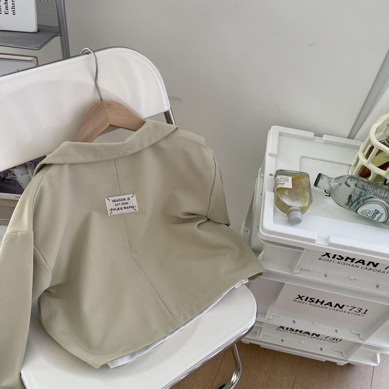 Áo blazer đơn màu sành điệu cho bé A698