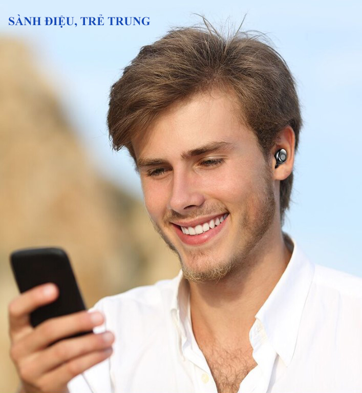 Tai Nghe Bluetooth 5.0 CAPARIES V3-F9 LED - (Tai Nghe Không Dây) Chống Nước - Chống ồn - Tích Hợp Micro - Tự Động Kết Nối - Nhỏ gọn - Âm Thanh 8.0 HD - Tương Thích Cao Cho Tất Cả Điện Thoại CHÍNH HÃNG