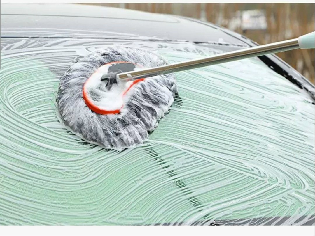 Cây Lau Rửa Xe Ô Tô Cán Dài,Sợi Lau Mềm - Chổi Dài