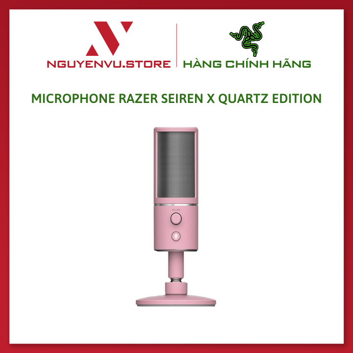 Micro Razer Seiren X Quartz Pink Edition - Hàng Chính Hãng