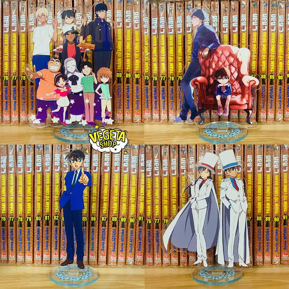 Mô Hình Tượng Standee Acrylic Mica 2 mặt - Conan Shinichi Kaito Kid Haibara Kogoro Ran Hattori Agasa Akai Shuichi Amuro