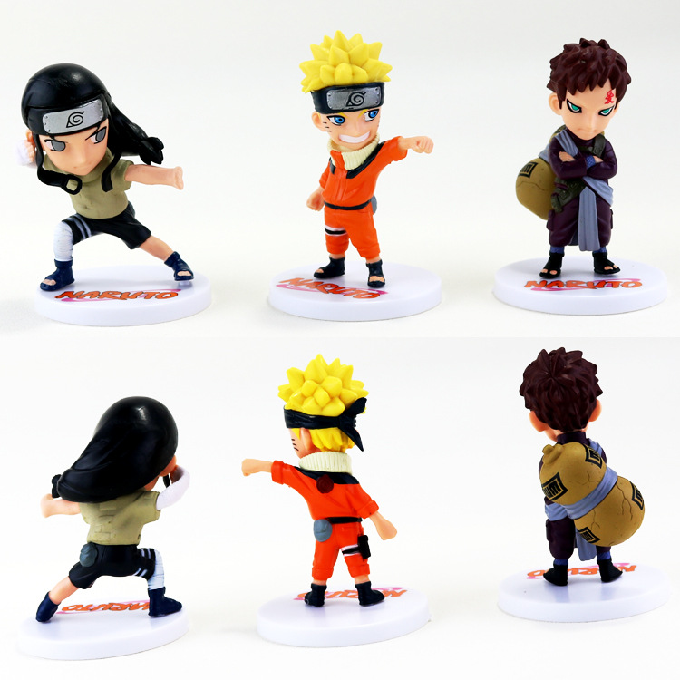 Bộ 06 Mô Hình Nhân Vật Naruto Cao 8-12cm