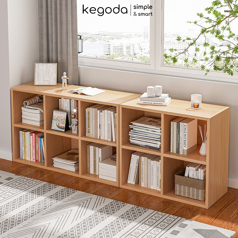 Kệ Sách Gỗ Tổ Ong 4 Ô 60x60x24cm Thương Hiệu KEGODA - KGD32