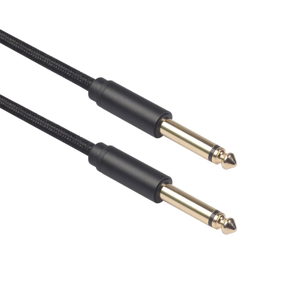 Gold 1/4" Male to Male Adapter Low Noise High Fidelity for