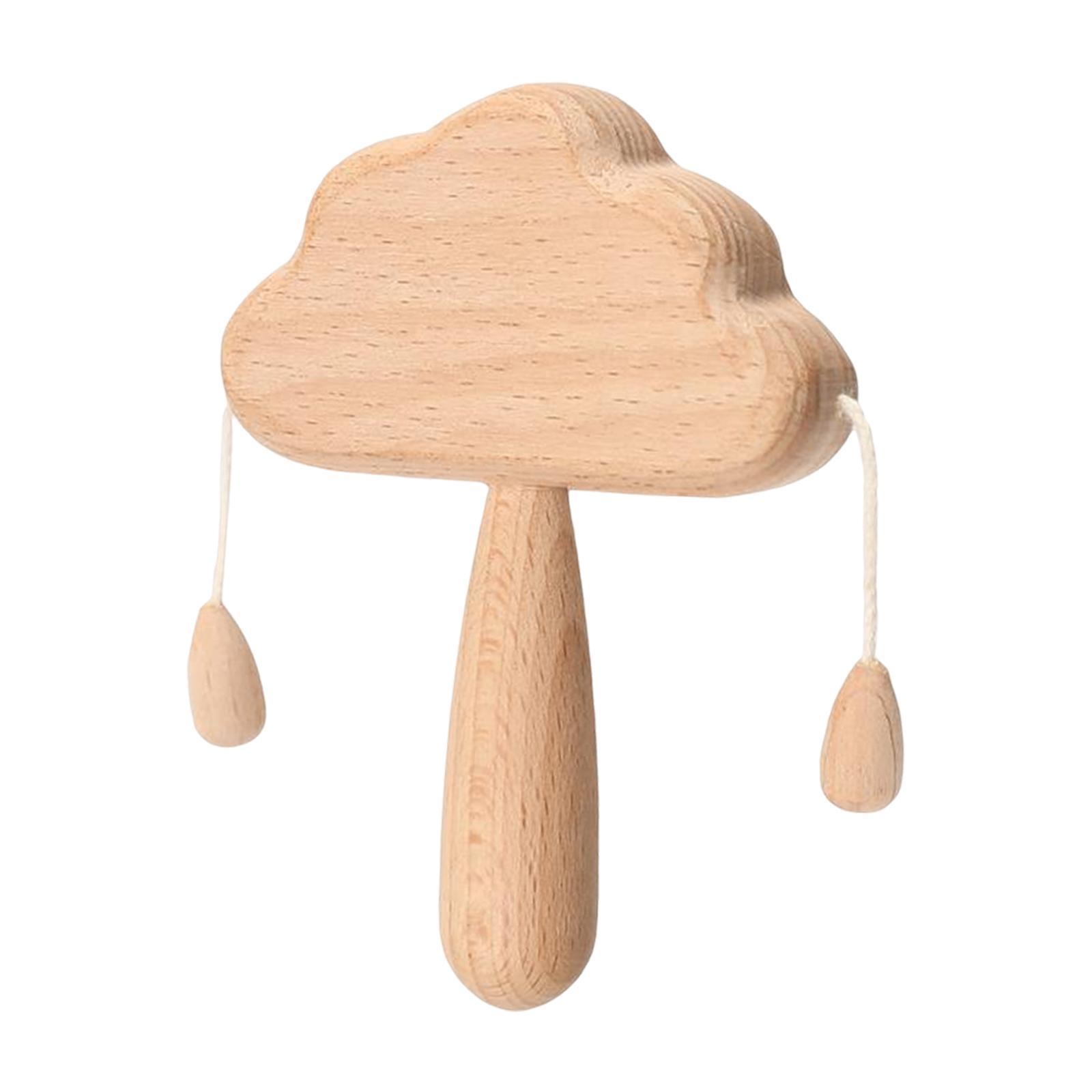 Wooden Baby Rattle Toy Montessori Toys Stroller Toy Small for Toddlers