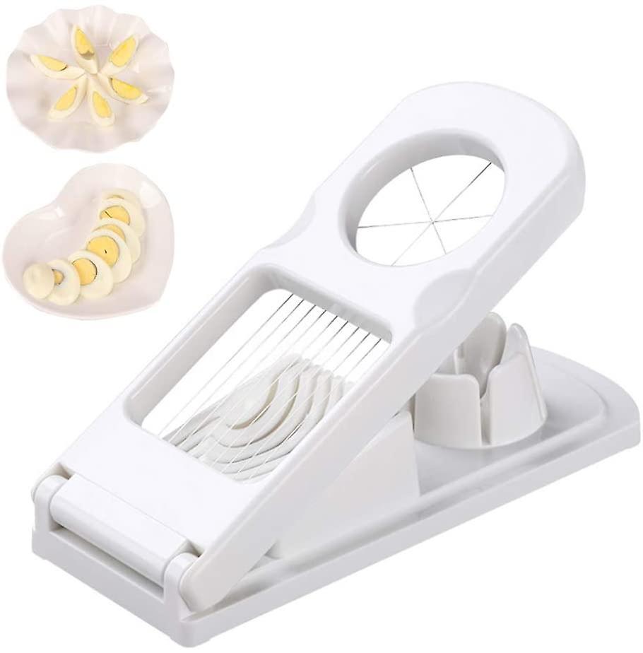 Máy cắt trứng Máy cắt trứng 2 trong 1 Máy cắt trái cây bằng thép không gỉ cho dâu tây