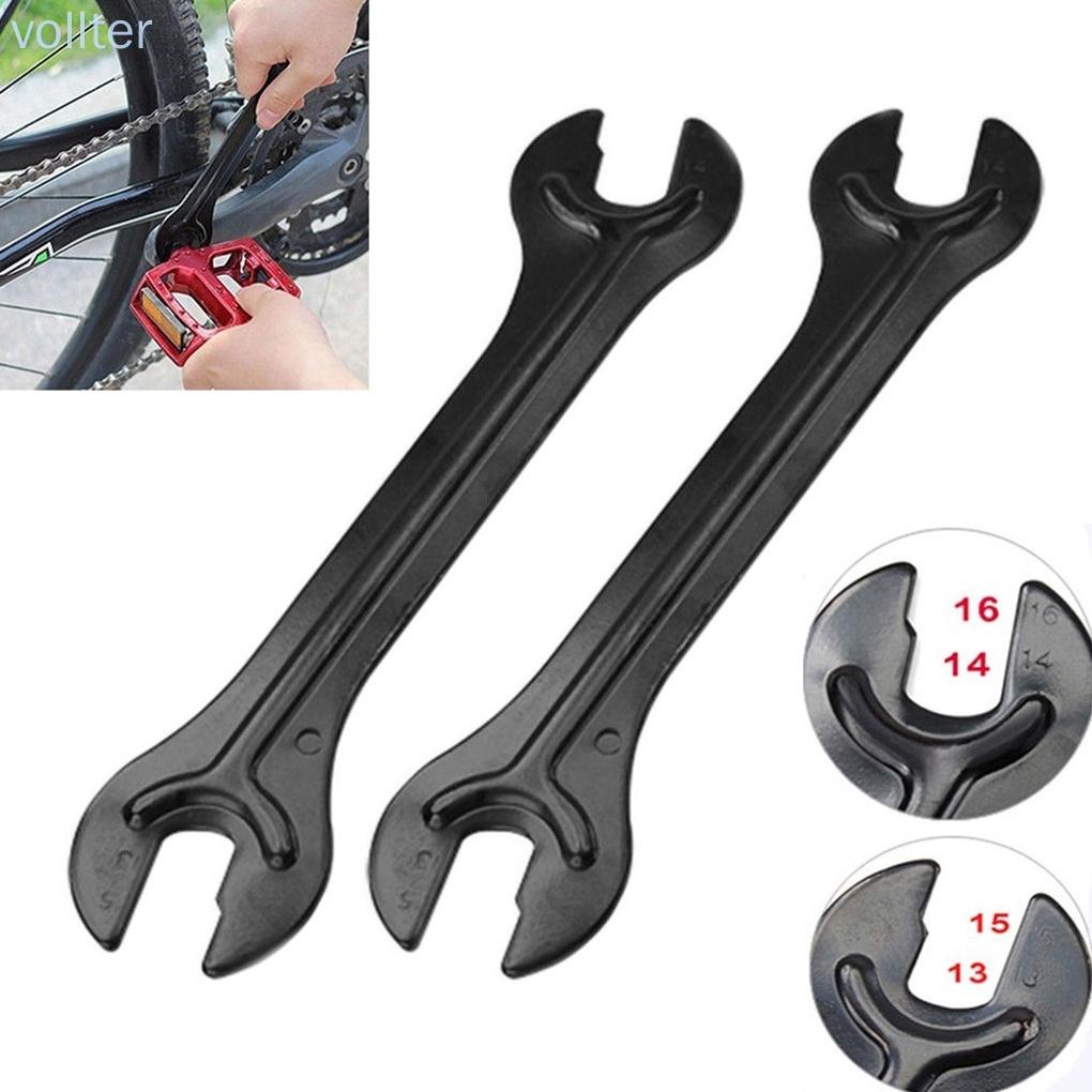 2pcs Bike Wheel Hub Wrench Bicycle Hub Cone Steel Dual Open-end Spanner Bicycle Repair Tool -VOLLTER