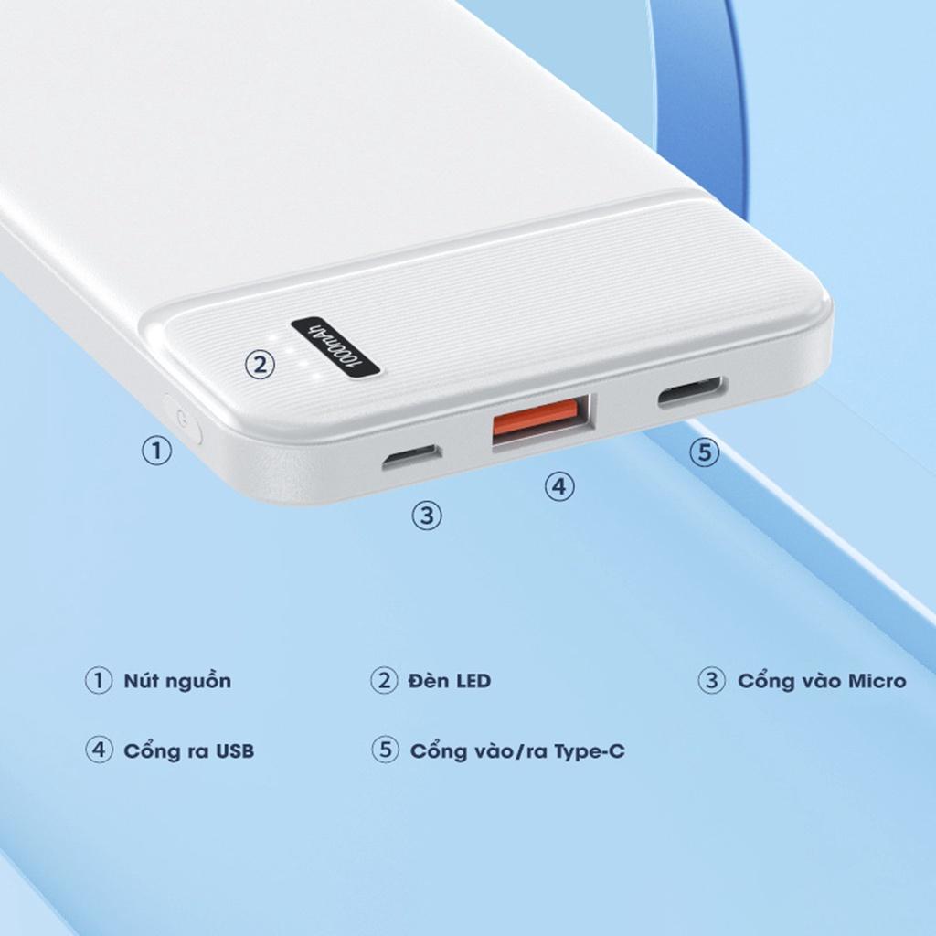 Pin sạc dự phòng 10000mAh Remax RPP-287 hỗ trợ sạc nhanh PD 20W - Hàng Chính Hãng Remax Bảo Hành 12 Tháng Lỗi 1 Đổi 1