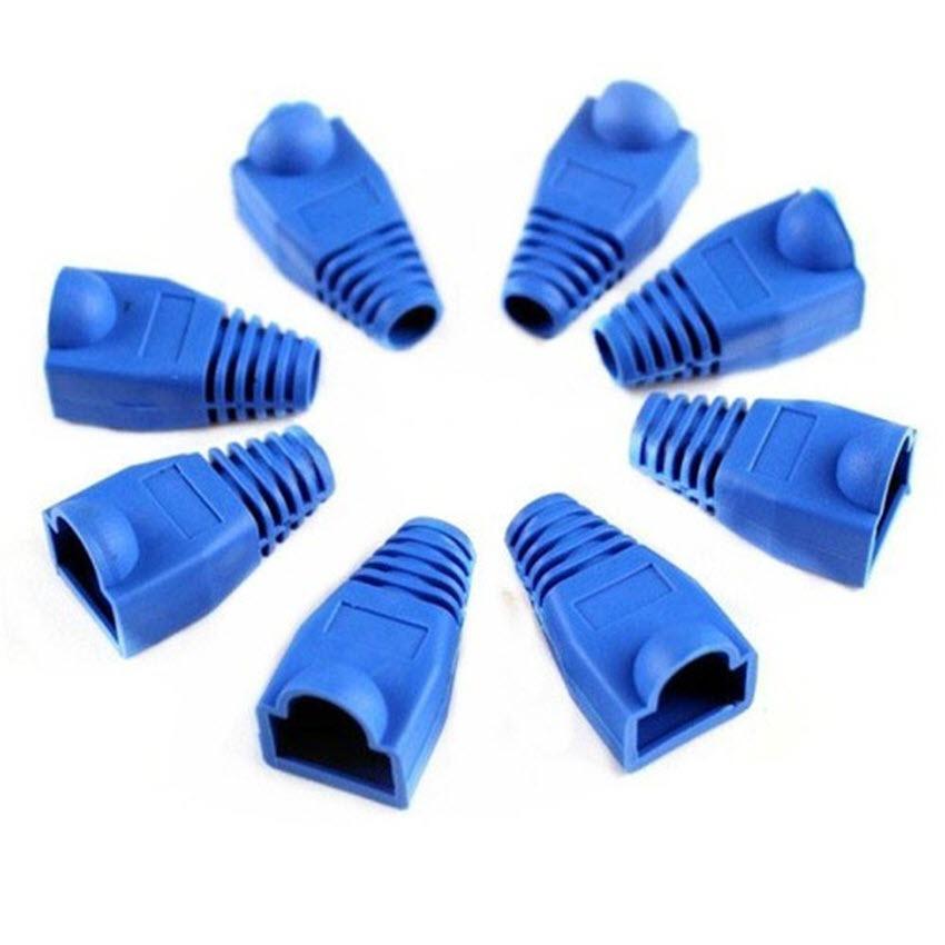 [Mã ELHA9 giảm 15% đơn 50K] Túi 100 đầu chụp dây mạng Cat5 có móc gài (Xanh)