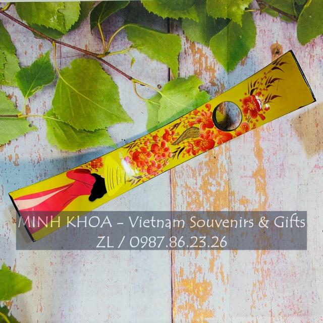 Giá Đỡ Chai Sơn Mài Vẽ Tay Thiếu Nữ Áo Dài - Balancing Wine Bottle Holders