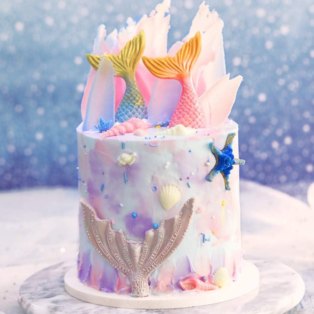 Chiếc Khuôn Silicon Nàng Tiên Cá Tự Làm Khuôn Nướng Bánh Bộ Silicone Bánh Kẹo Khuôn Socola Cho Kẹo Socola Fondant Đường Thủ Công bánh