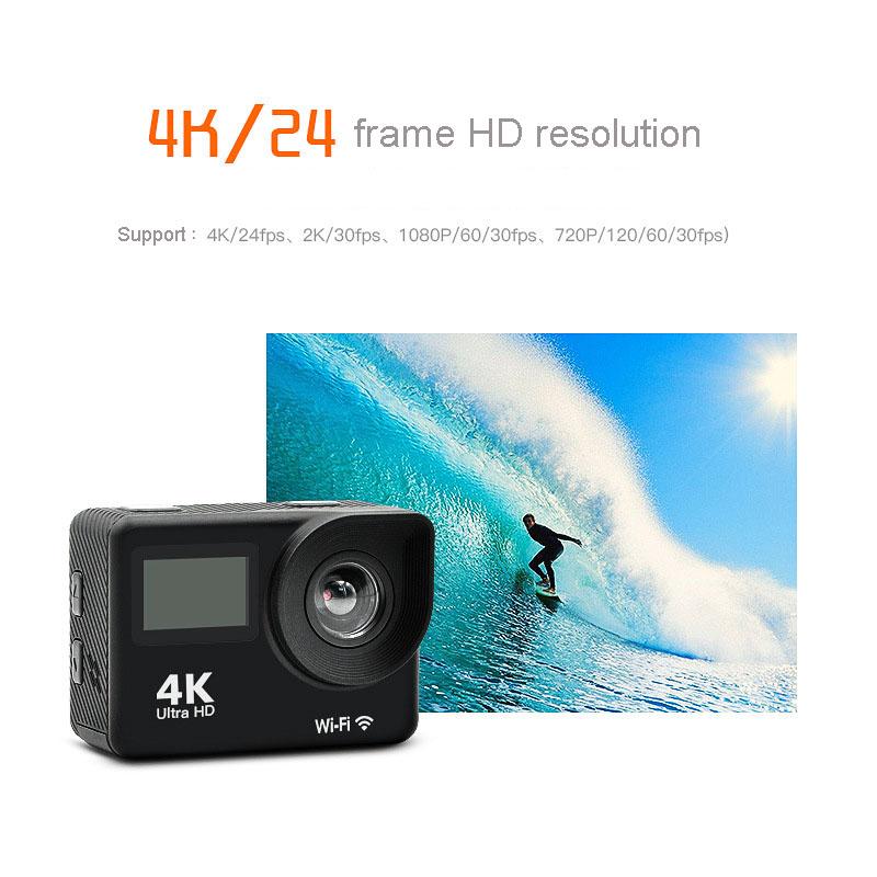 H11 WiFi Camera hành động 4K Động tác thể thao Động tác dưới nước Máy ảnh không thấm nước DV Ultra HD 1080p Camera lặn xe đạp ngoài trời