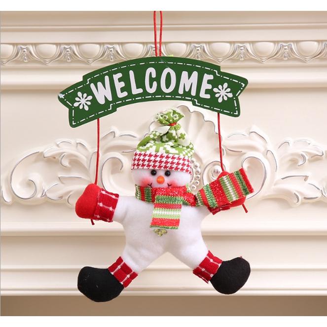 Phụ kiện treo cửa đi hình ông già Noel dễ thương dùng trang trí giáng sinh