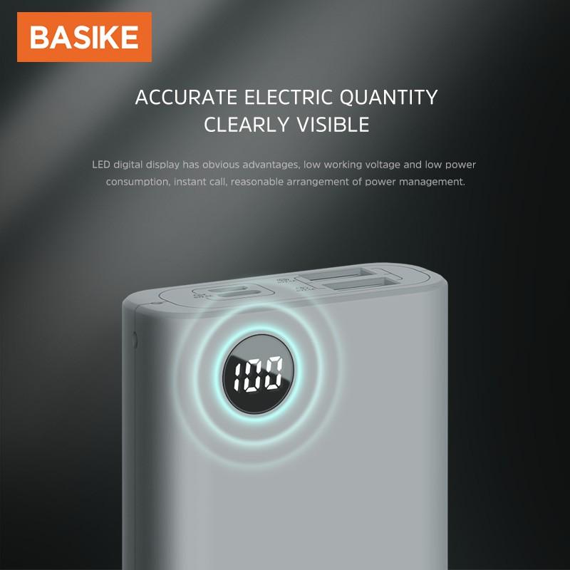 Sạc Dự Phòng BASIKE 10000mAh Màu Macaron Cao Cấp cho iPhone Và Android PF23-Hàng chính hãng