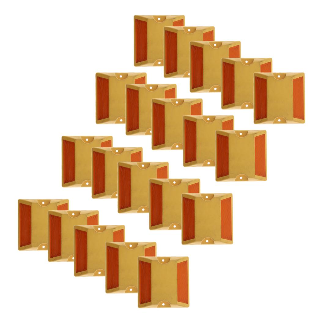 20x Thương Mại Mới Đường Quốc Lộ Mặt Đường Bút Phản Quang-2 Bên, Vàng