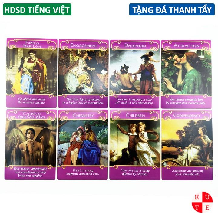 Bài Oracle Romance Angels 44 Lá Bài Cán Màng Tặng Hướng Dẫn Tiếng Việt Và Đá Thanh Tẩy