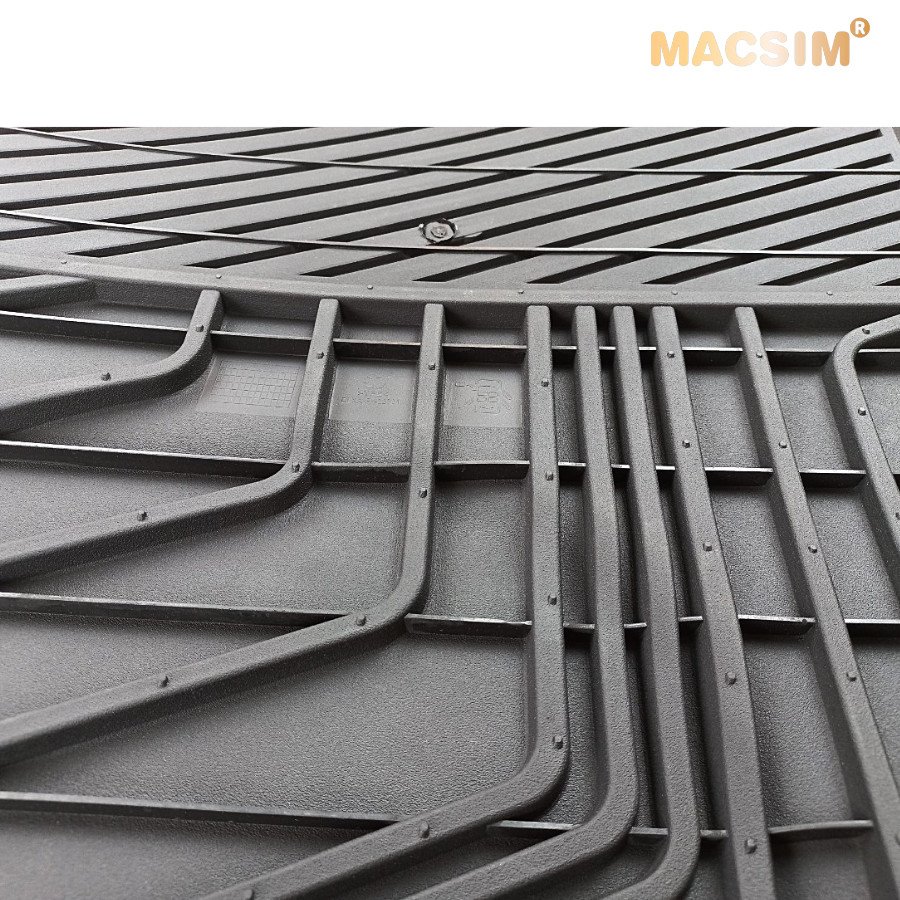 Thảm lót sàn xe ô tô Toyota Land cruiser 2010 - 2021 Nhãn hiệu Macsim chất liệu nhựa TPE cao cấp màu đen