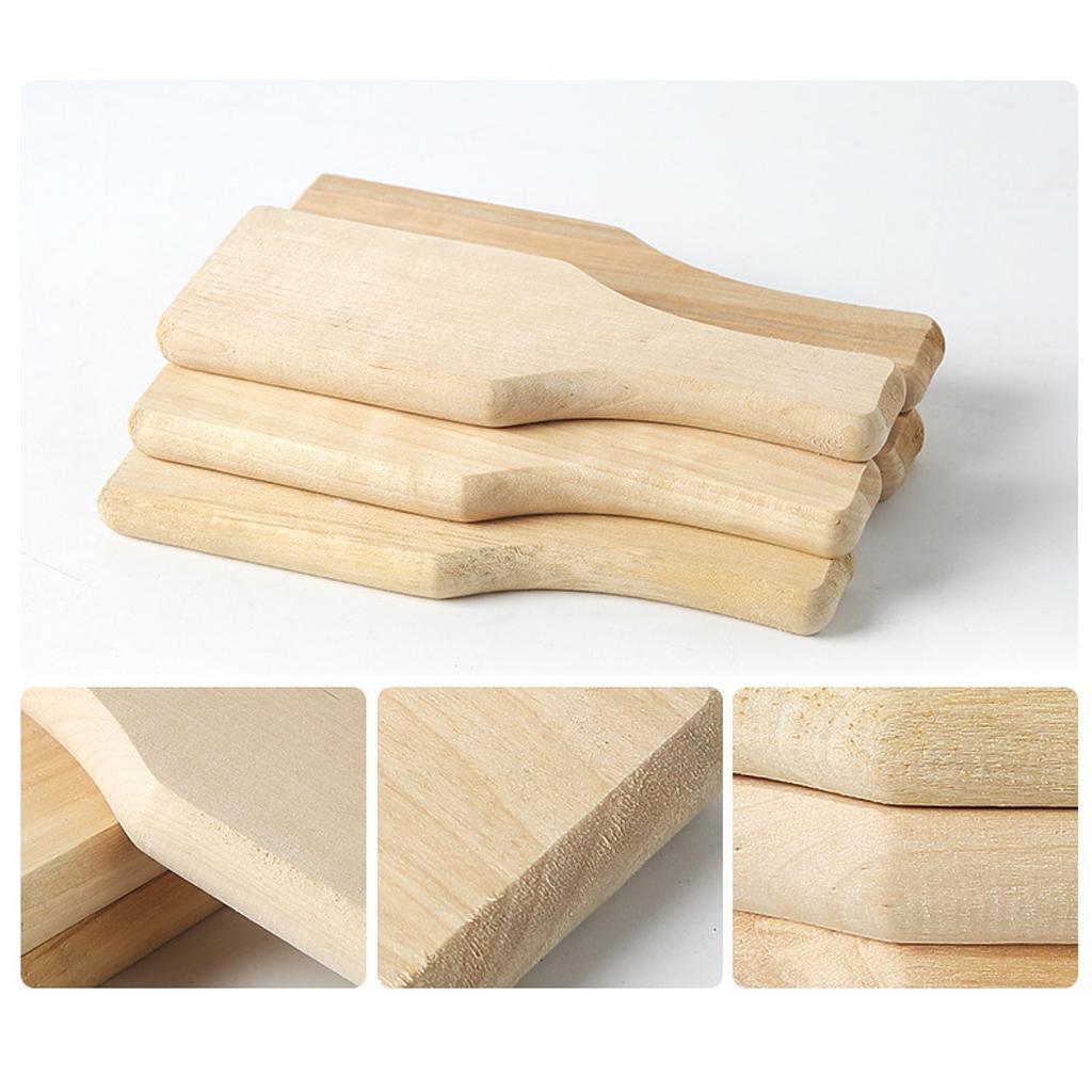 2x Wooden Clay Paddle Pottery Tool for Kitchen Clay And Pottery DIY 2 Sizes