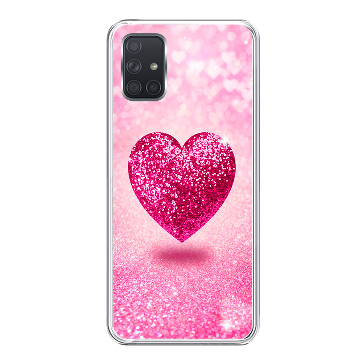 Ốp lưng điện thoại Samsung Galaxy A71 - Silicon dẻo - 0419 HEART10 - Hàng Chính Hãng