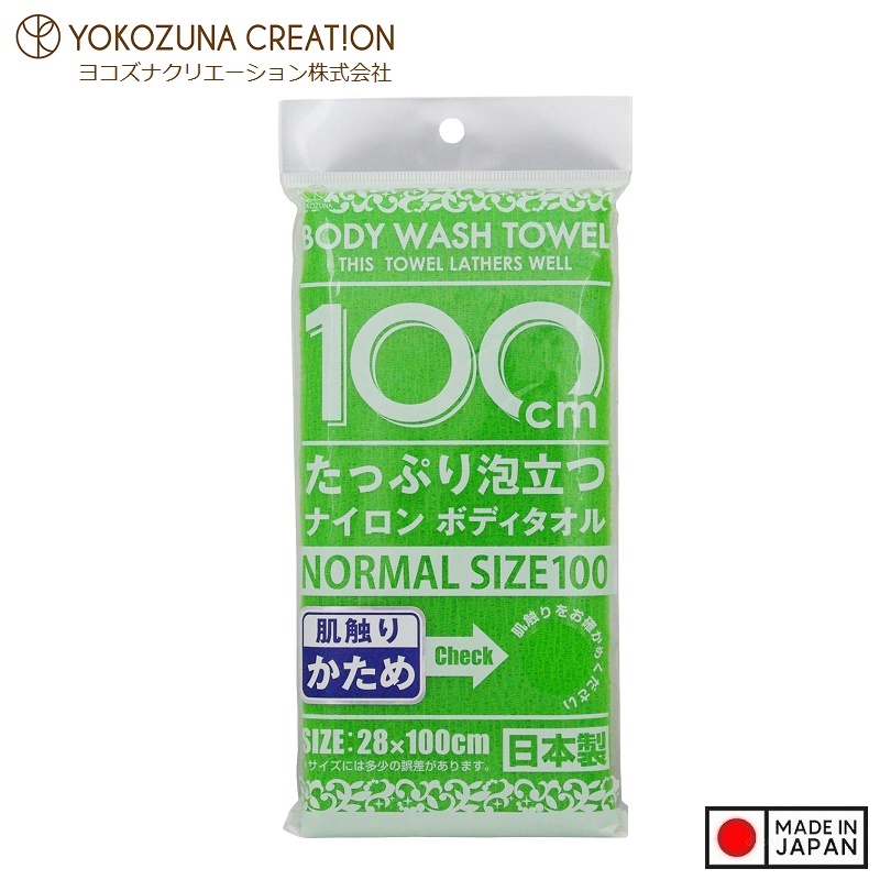 Khăn tắm tạo bọt Yokozuna Creation 28x100cm - Made in Japan