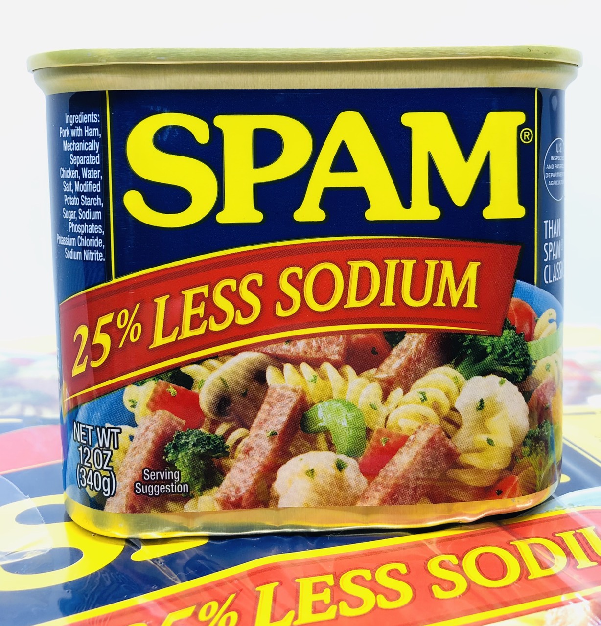 [Date 08/2026] Thịt hộp Spam 25% Less Sodium Ít Mặn Hộp 340g của Mỹ