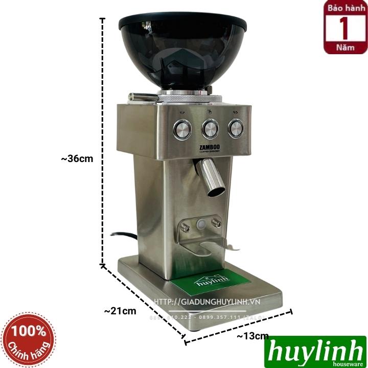 Máy xay cà phê cho quán Zamboo ZB-500FBR - 250W - máy xay chuyên nghiệp cho kinh doanh - cafe take Away - Hàng chính hãng