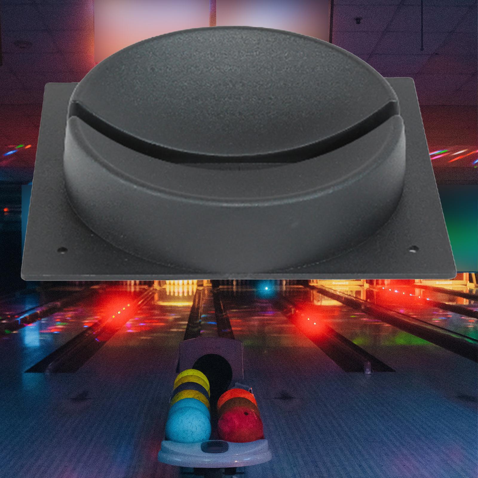 Bowling Ball Stand, for Home Gym Bowling Accessories Durable Versatile ,Black Practical Professional with Groove Design
