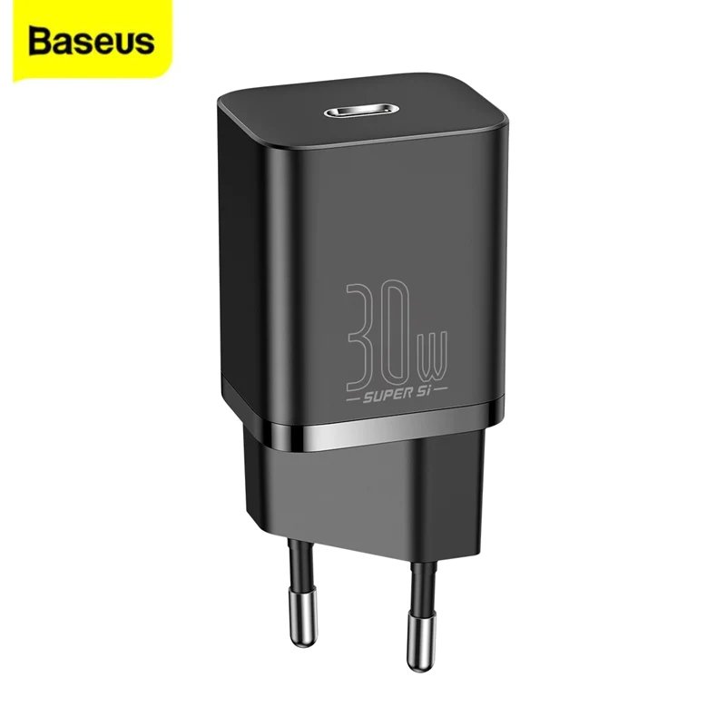 Củ Sạc Nhanh Baseus Super Si IC 30W EU - Hàng Chính Hãng