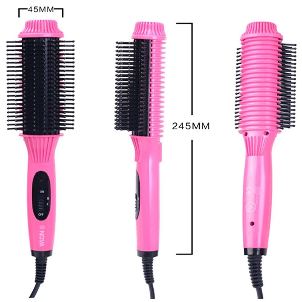 Lược Điện Tạo Kiểu Tóc 3 in 1, Lược Điện Chải Tóc 8810 - Máy Làm Tóc Cầm Tay Uốn Cụp, Xoăn, Thẳng Đa Năng