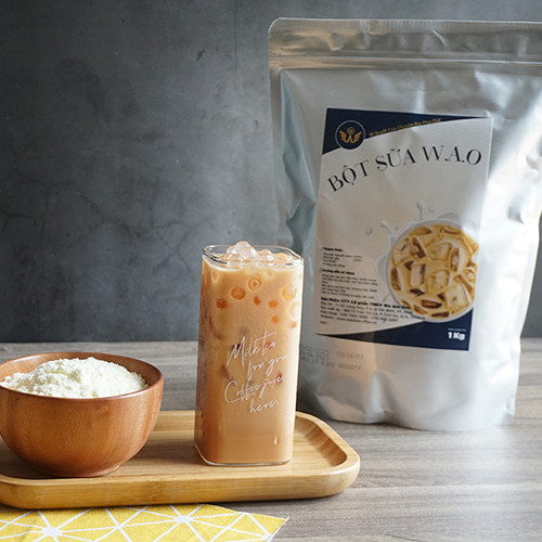 Bột Sữa WAO pha trà sữa Việt Nam, trà macchiato