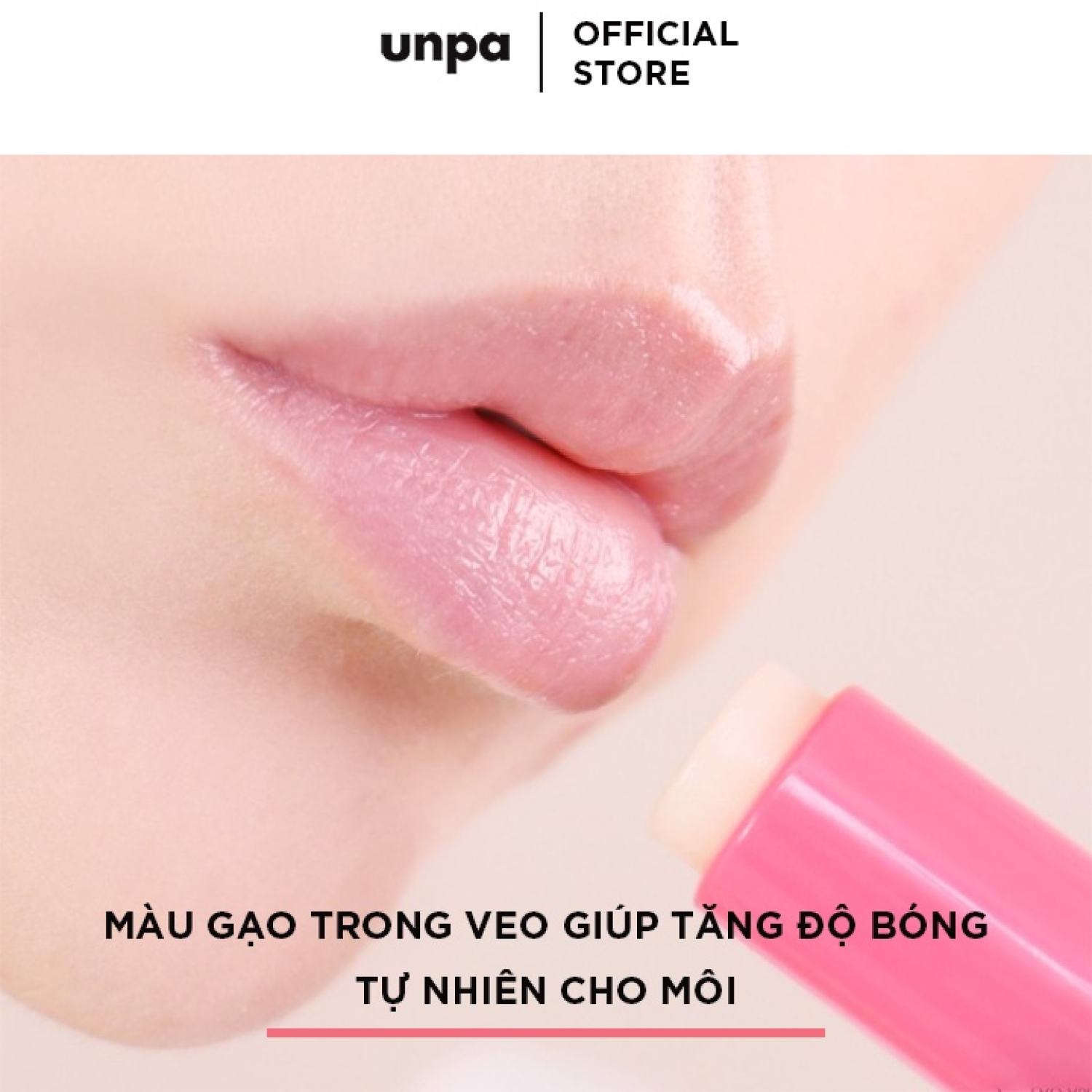 Combo gel tẩy tế bào chết môi và son dưỡng môi làm hồng và căng mọng môi Unpa Bubi Bubi Lip Scrub 10ml + Unpa Bubi Bubi Lip Balm 3.8g