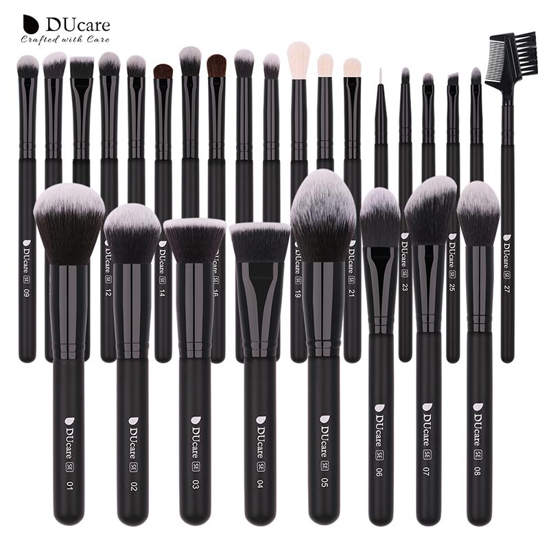 DUcare Cọ Trang Điểm 8-27 Chiếc Chuyên Nghiệp Nền Phấn Mắt Dạng Bút Lông Tổng Hợp Chất Lượng Cao Tóc Phòng Tắm