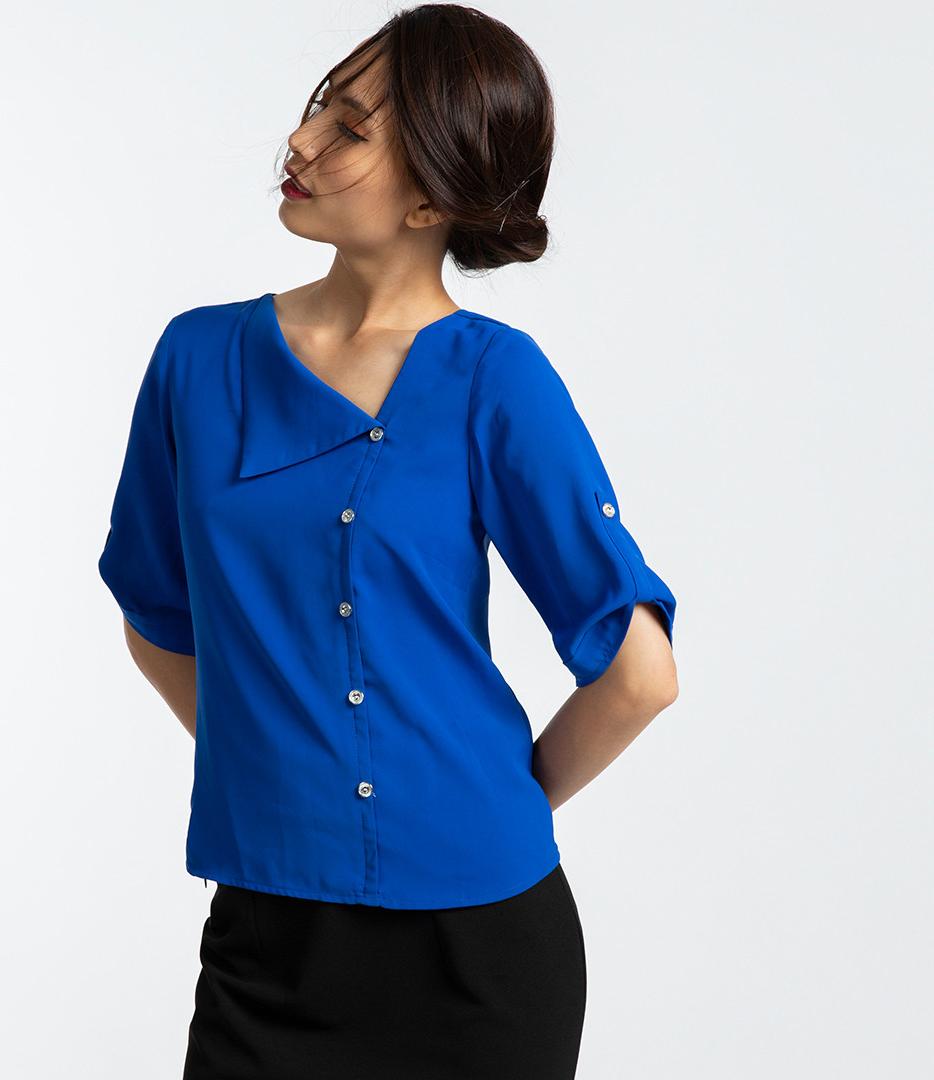 Áo Cổ Lật Hity TOP101 (Xanh Midnight)