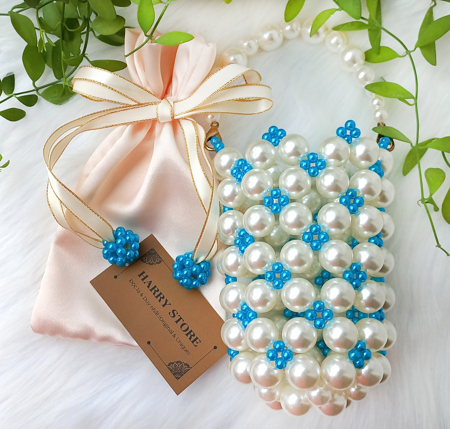 Túi xách handmade cầm tay sang chảnh đi dự tiệc HRRB1-XD, cuốn hút lôi cuốn bởi vẻ đẹp cổ điển và hiện đại