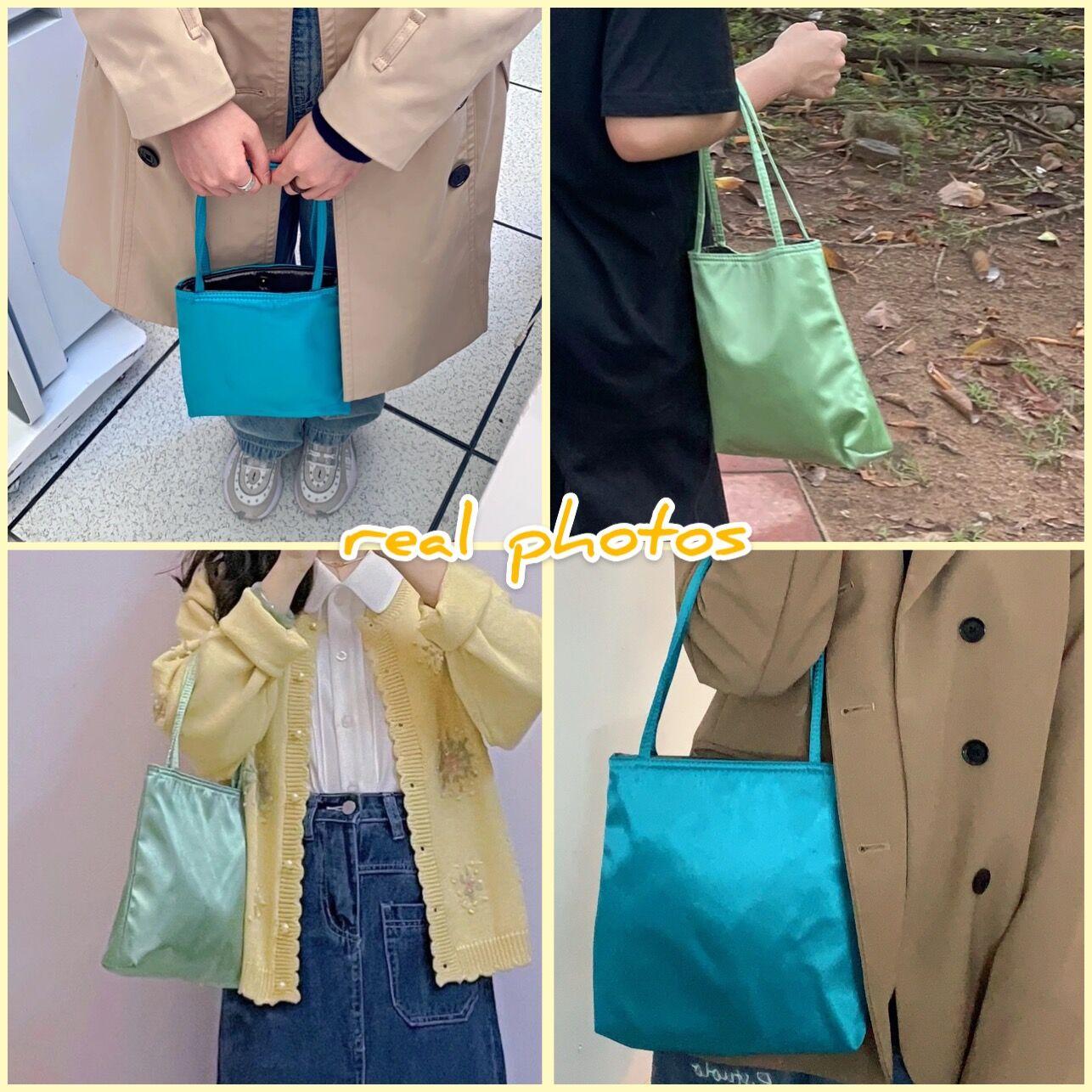 Đơn Giản Thời Trang Nữ Túi Đeo Vai Vintage Satin Nữ Sát Nách Túi Xách Nhỏ Thường Ngày Tote Nữ Mua Sắm Ví Túi Bolsa