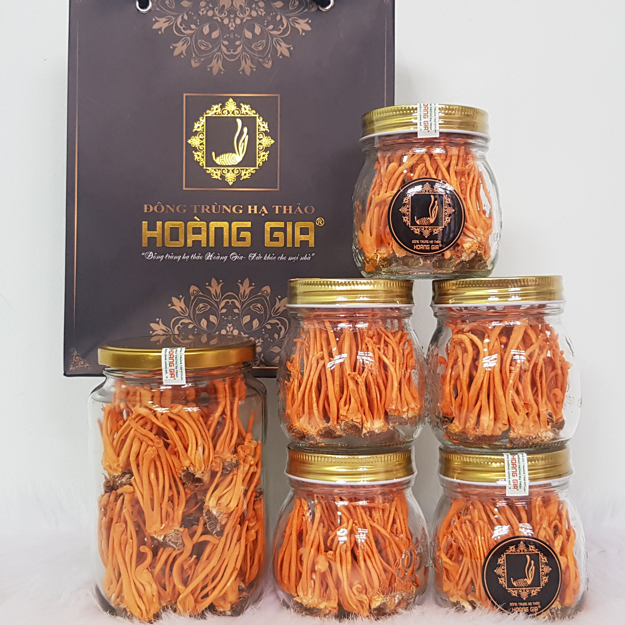 Đông trùng hạ thảo nguyên con sấy khô Hoàng Gia