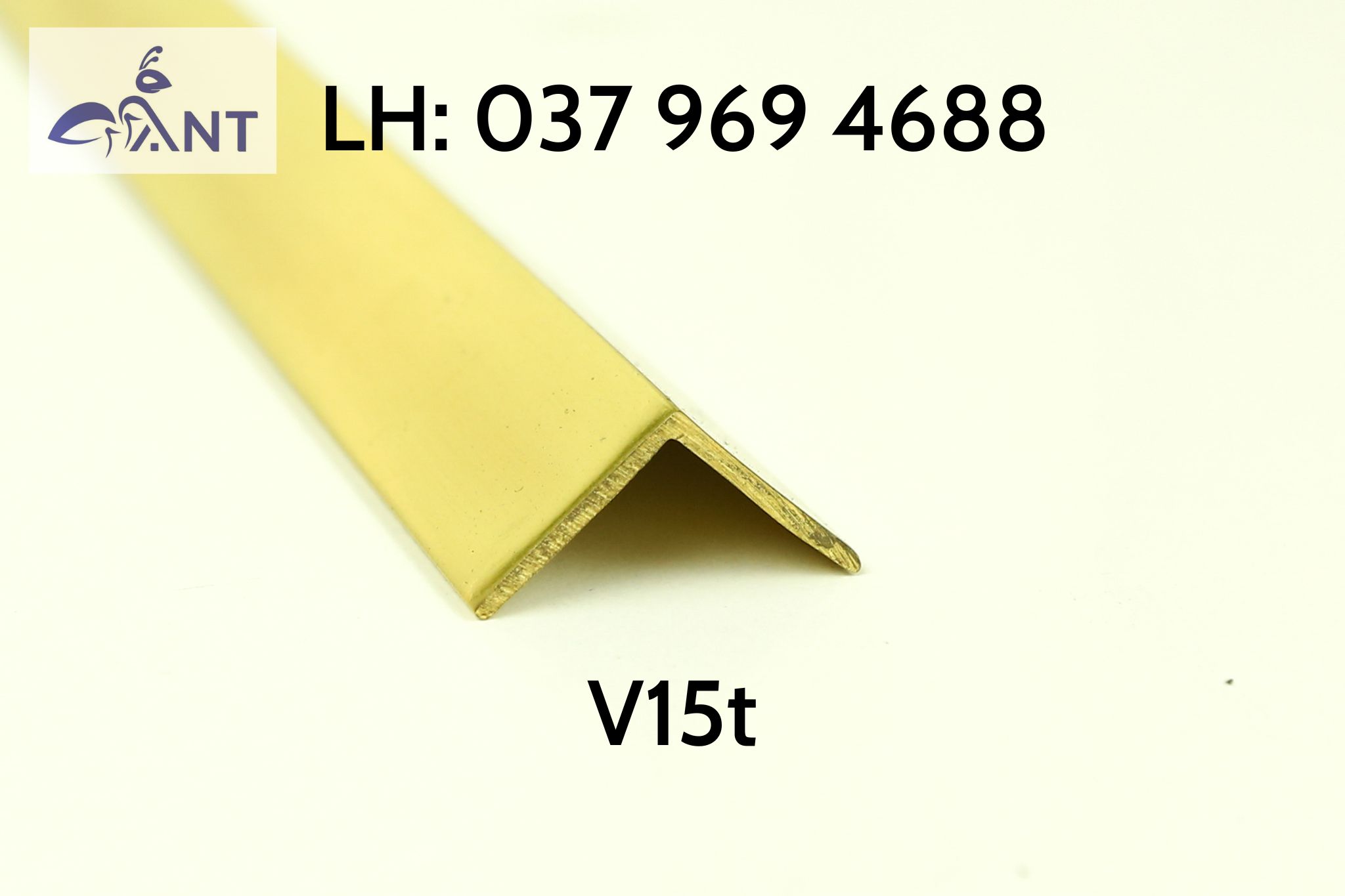 Nẹp đồng v15 trơn, nẹp v đồng, nẹp v chống trơn, nẹp ốp vách, nẹp ốp cầu thang, thanh dài 4m, dùng trang trí nhà cửa