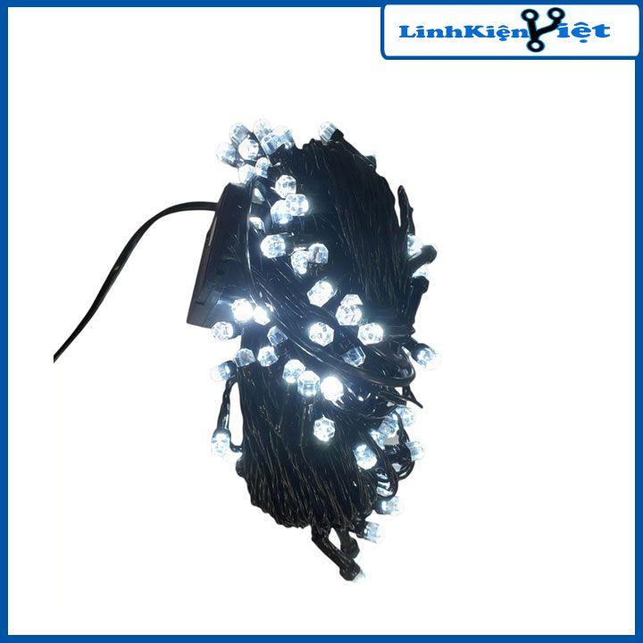 Led dây kim cương đen nhiều màu cuộn 20m điều khiển 8 chế độ trang trí ngoài trời