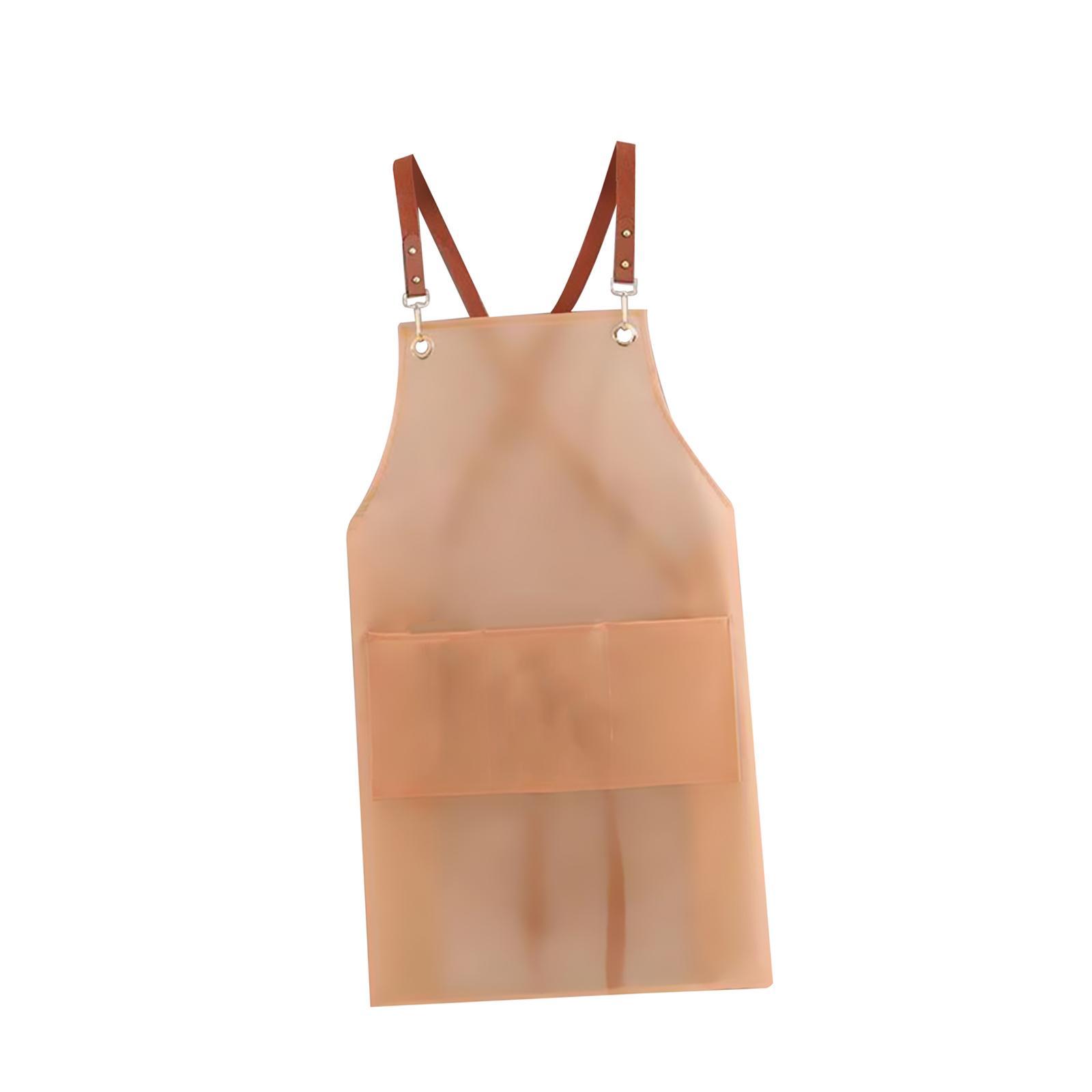 Cooking Apron Chef Apron Gardening Apron Oil Bib Apron for Cosmetology, Coffee Shop Sturdy Adjustable Straps Paint Apron Serving Apron