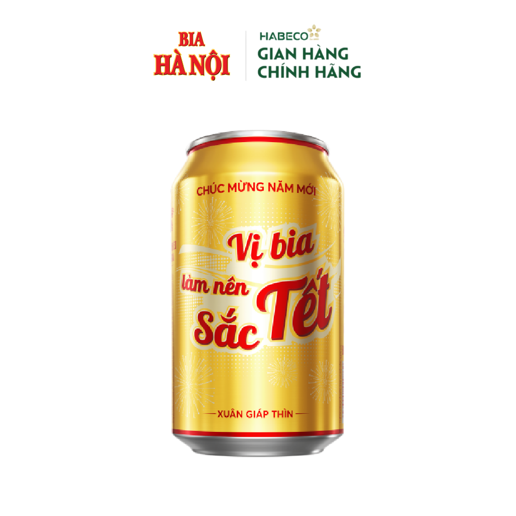 Bia Hà Nội - Thùng 24 Lon 330ML - Phiên bản Tết