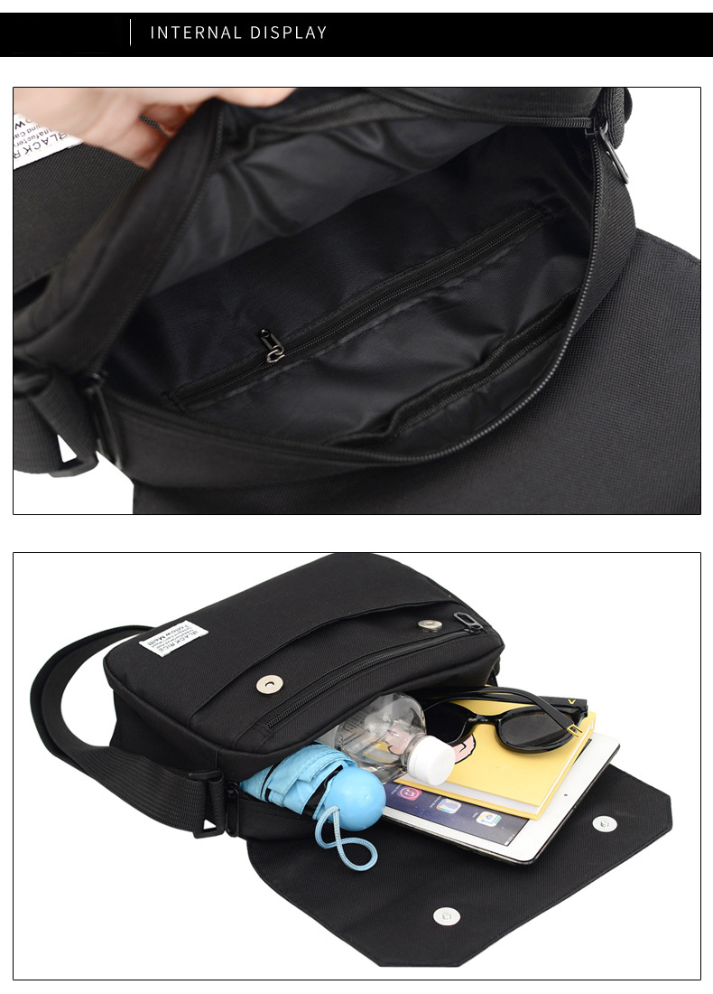 Túi Đeo Chéo Vải Canvas Bền Bỉ Phong Cách Thời Trang Unisex Nam Nữ Hàn BL002