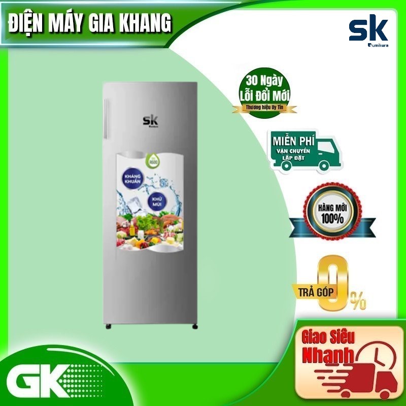 TỦ ĐÔNG ĐỨNG SUMIKURA 150 LÍT SKFU-155HSA NHÔM