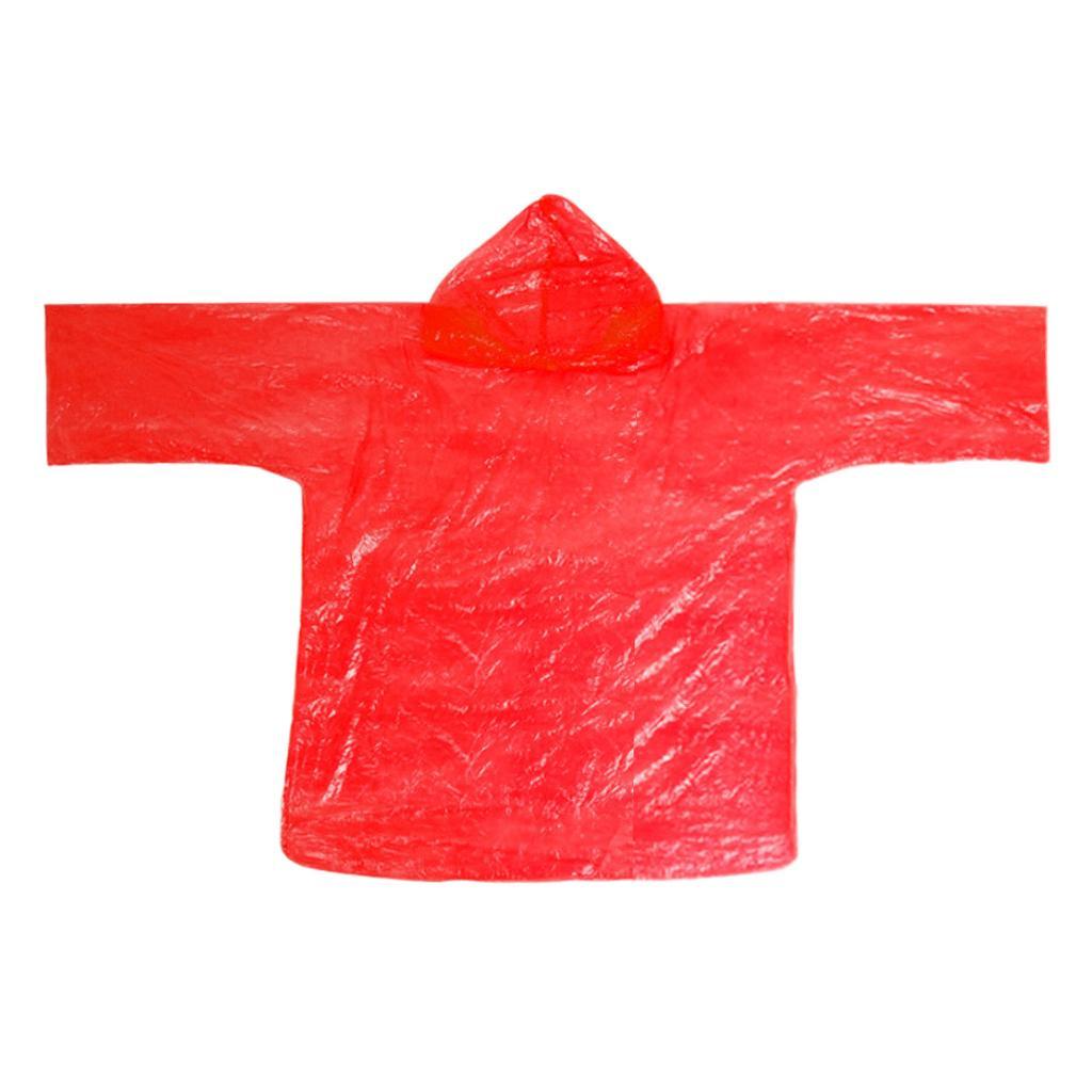 Disposable Rain Poncho, Emergency Poncho Waterproof Raincoat with Hood for Rainy Activities Outdoors