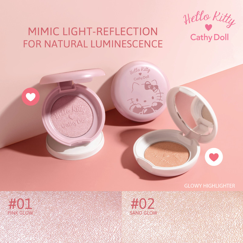 Phấn highlight Hello Kitty Cathy Doll Glowy Highlighter