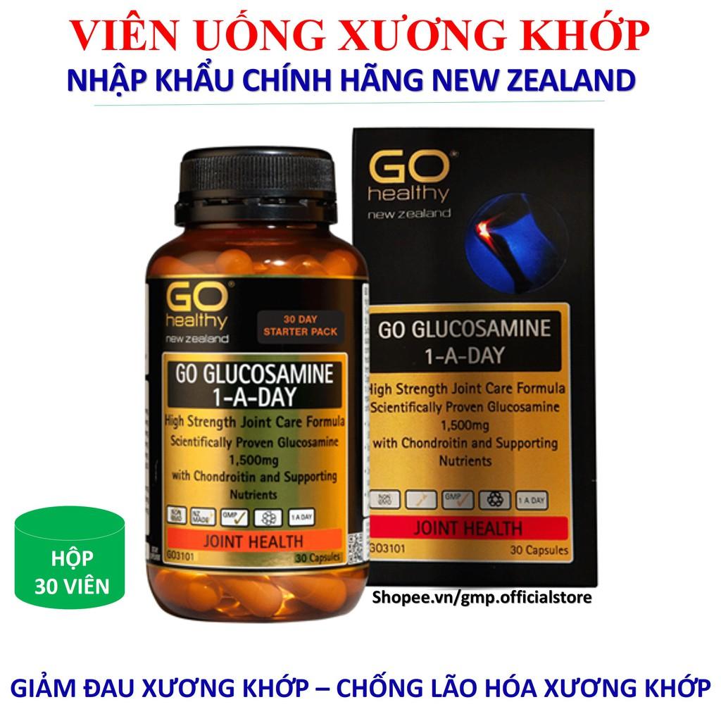 Viên bổ xương khớp GO Glucosamine 1 A Day 1500mg giúp xương chắc khỏe ngăn lão hóa phục hồi tạo tạo sụn