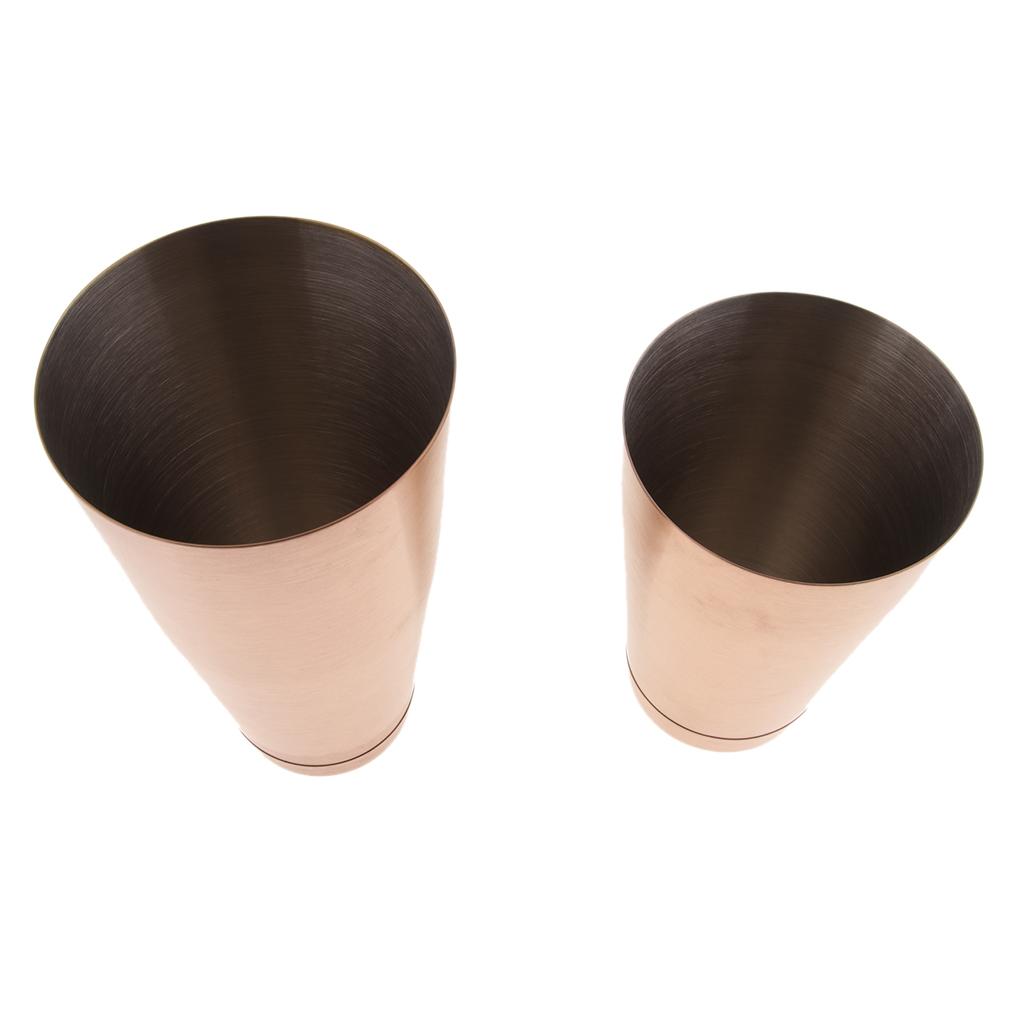 Cocktail Shaker Set Stainless Steel Bartender Boston Shaker Pourers Black