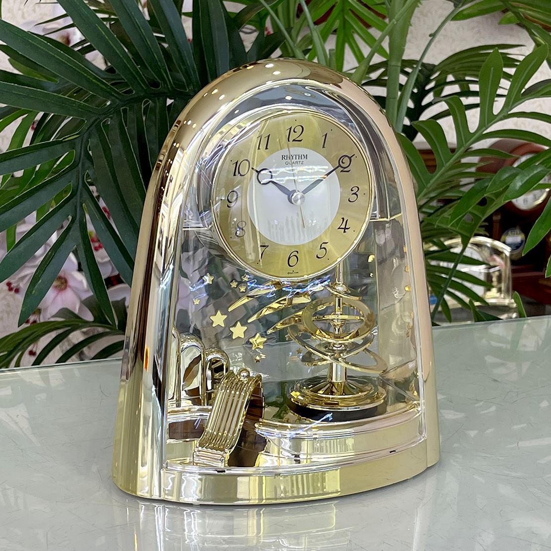 Đồng Hồ Để Bàn Rhythm 4SG607WS65 - Vàng (19.7 x 24.0 x 9.6 cm)