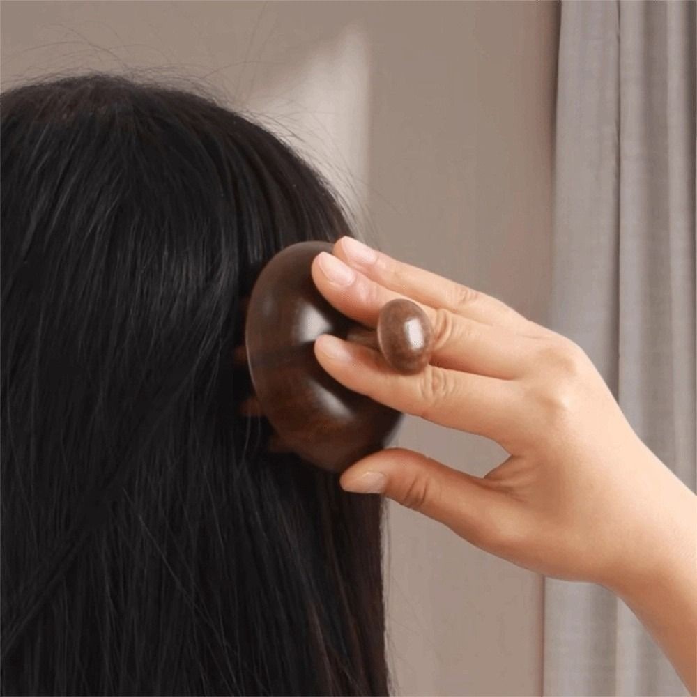 Lược Gỗ Đàn Hương Massage Đầu Alizz Al-14677